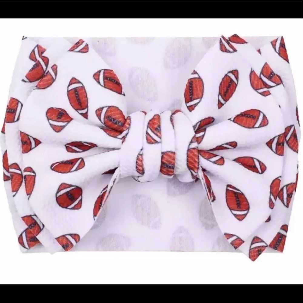New boutique big football turban style head bow